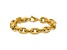 14K Yellow Gold 10.5mm Fancy Open Link 8.5 Inch Bracelet