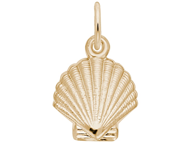 14K Yellow Gold Shell Charm - 11HLWA | JTV