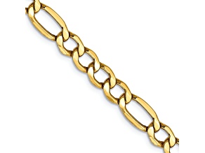 14k Yellow Gold 5.75mm Figaro Link 16 Inch Chain