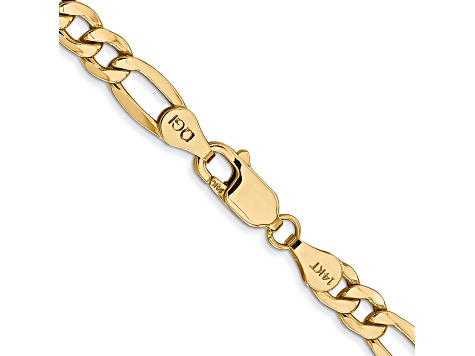 14k Yellow Gold 5.75mm Figaro Link 16 Inch Chain