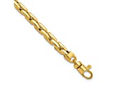 14K Yellow Gold Polished 4.5mm Fancy Link Bracelet