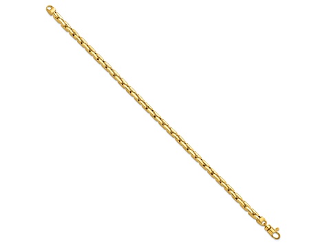 14K Yellow Gold Polished 4.5mm Fancy Link Bracelet