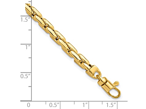 14K Yellow Gold Polished 4.5mm Fancy Link Bracelet