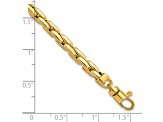 14K Yellow Gold Polished 4.5mm Fancy Link Bracelet