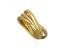 14K Yellow Gold 3 Intertwined 7.5-inch Slip-on Bangle