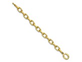 14K Yellow Gold 12mm Open Link Cable 8.25-inch Bracelet