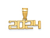 14K Yellow Gold Polished 2024 Graduation Charm