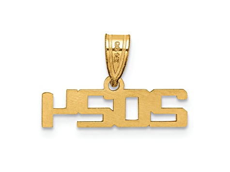 14K Yellow Gold Polished 2024 Graduation Charm