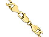 10k Yellow Gold 7.5mm Concave Open Figaro Link Bracelet