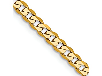 10k Yellow Gold 8.5mm Squared Grumetta 18" Necklace