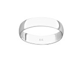 4mm Lightweight Ladies Wedding Band in 10k White Gold