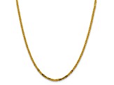 14K Yellow Gold 2.5mm Byzantine Chain Necklace