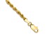 10k Yellow Gold 3mm Diamond-Cut Rope Link Bracelet