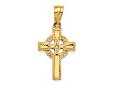 14K Yellow Gold Celtic Cross Pendant