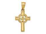 14K Yellow Gold Celtic Cross Pendant