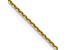 10k Yellow Gold 0.8mm Solid Diamond-Cut Round Open Link Cable 16 Inch Chain