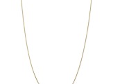 10k Yellow Gold 0.8mm Solid Diamond-Cut Round Open Link Cable 18 Inch Chain