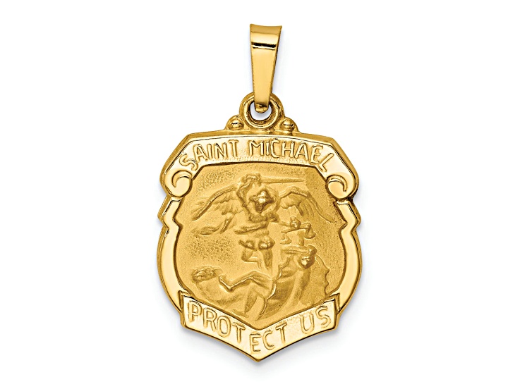 Medal Pendant Saint Michael Charm Gold GUARDIAN [ST MICHAEL GOLD] – Forge Foundry