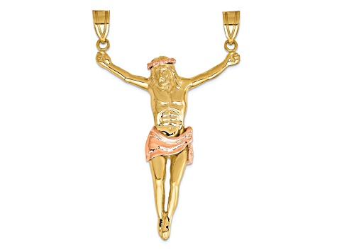 14k Yellow Gold and 14k Rose Gold Corpus Pendant