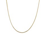 14K Yellow Gold 1mm Octagonal Snake Chain Necklace