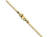 14K Yellow Gold 1mm Octagonal Snake Chain Necklace