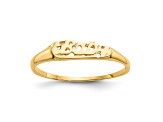 14K Yellow Gold Baby Ring