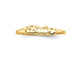 14K Yellow Gold Baby Ring