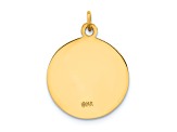 14K Yellow Gold Caridad Del Cobre Medal Pendant