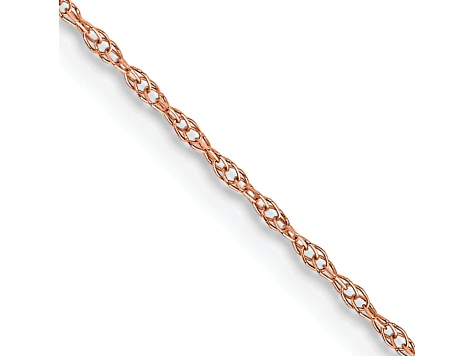 14k Rose Gold Solid Cable 16 Inch Chain 11T6KA JTV