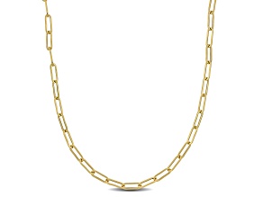 3.3MM Paperclip Chain Necklace in 14K Yellow Gold, 18"