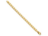 14K Yellow Gold 8.3mm Hand-Polished Fancy Link Bracelet