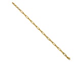 14K Yellow Gold Polished Fancy Link with 1-inch Extension Bracelet