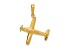 14k Yellow Gold Low-Wing Airplane Pendant