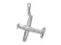 Rhodium Over 14k White Gold Low-Wing Airplane Pendant