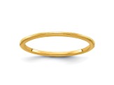 10K Yellow Gold 1.2mm Half Round Satin Stackable Expressions Band