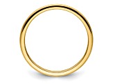 10K Yellow Gold 1.2mm Half Round Satin Stackable Expressions Band