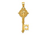 14K Yellow Gold San Benito 2-Sided Key Pendant