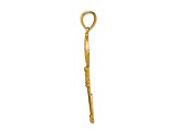 14K Yellow Gold San Benito 2-Sided Key Pendant