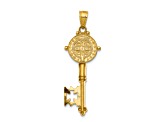 14K Yellow Gold San Benito 2-Sided Key Pendant