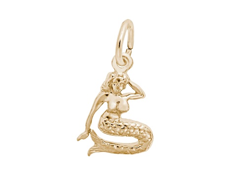 14K Yellow Gold Mermaid Charm 11X53A JTV