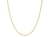 18k Yellow Gold-Plated Sterling Silver 1.2mm Rope Chain Necklace