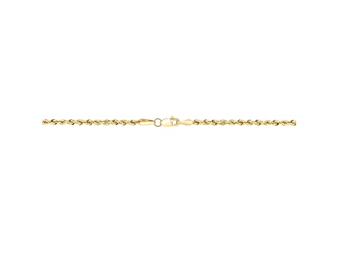 18k Yellow Gold-Plated Sterling Silver 1.2mm Rope Chain Necklace