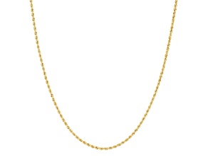 18k Yellow Gold-Plated Sterling Silver 1.2mm Rope Chain Necklace