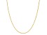 18k Yellow Gold-Plated Sterling Silver 1.2mm Rope Chain Necklace