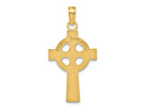 14K Yellow Gold Celtic Cross Pendant