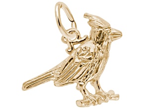 14K Yellow Gold Cardinal Charm
