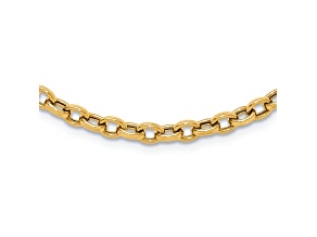 14K Yellow Gold Polished Link Necklace