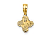 14K Yellow Gold Mini 4 Way Religious Medal Pendant