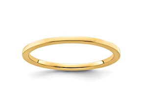 14K Yellow Gold 1.2mm Flat Stackable Expressions Band