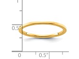 14K Yellow Gold 1.2mm Flat Stackable Expressions Band